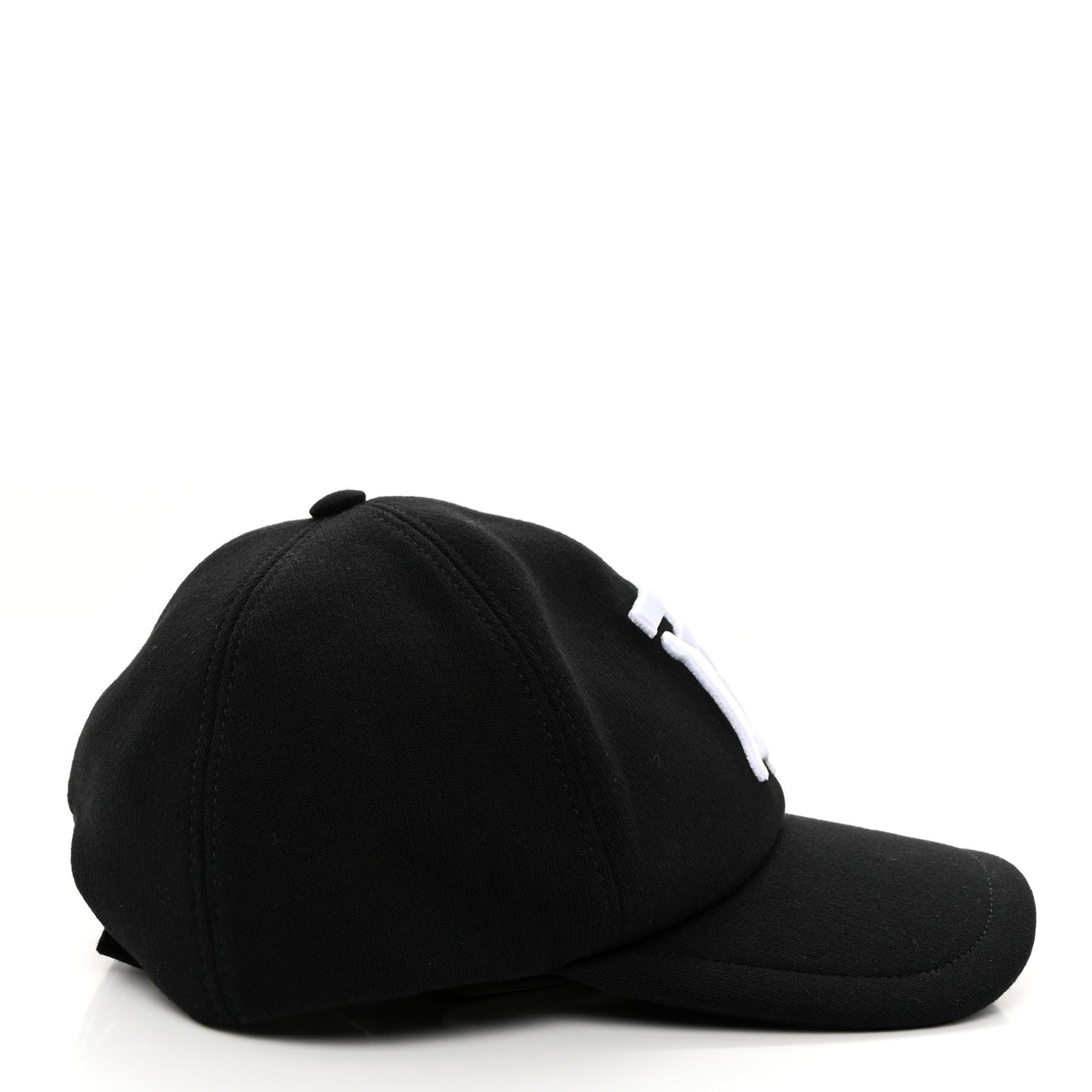 Cotton Twil TB Monogram Baseball Hat M Black