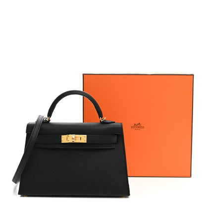 Hermes Epsom Mini Kelly Sellier 20 Black 10 of 10