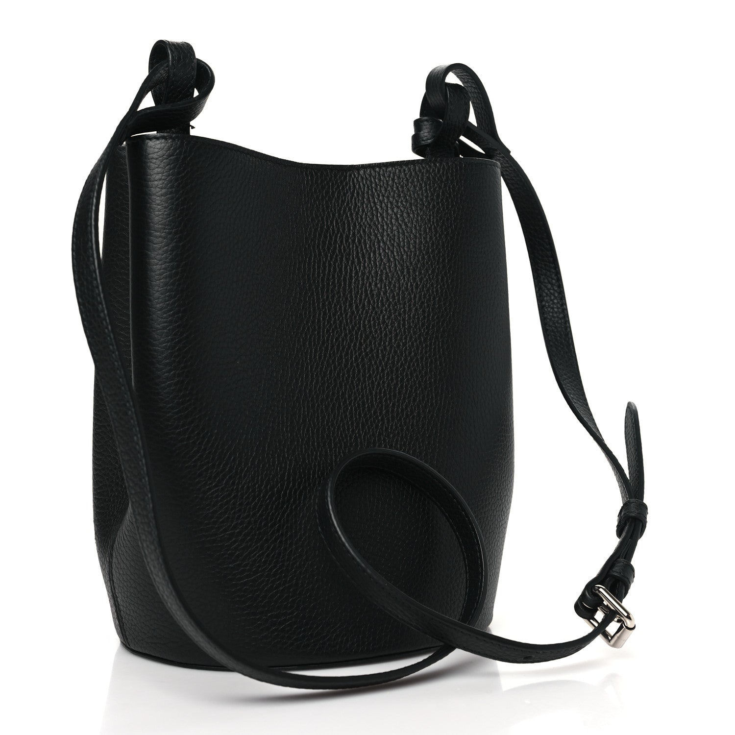 Burberry London Grainy Calfskin Small Lorne Bucket Crossbody Black 3 of 9