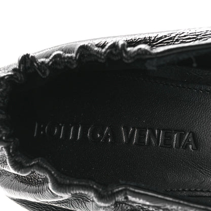 Bottega Veneta Crinkled Calfskin Sharp Chain Pumps 39 Black 9 of 11