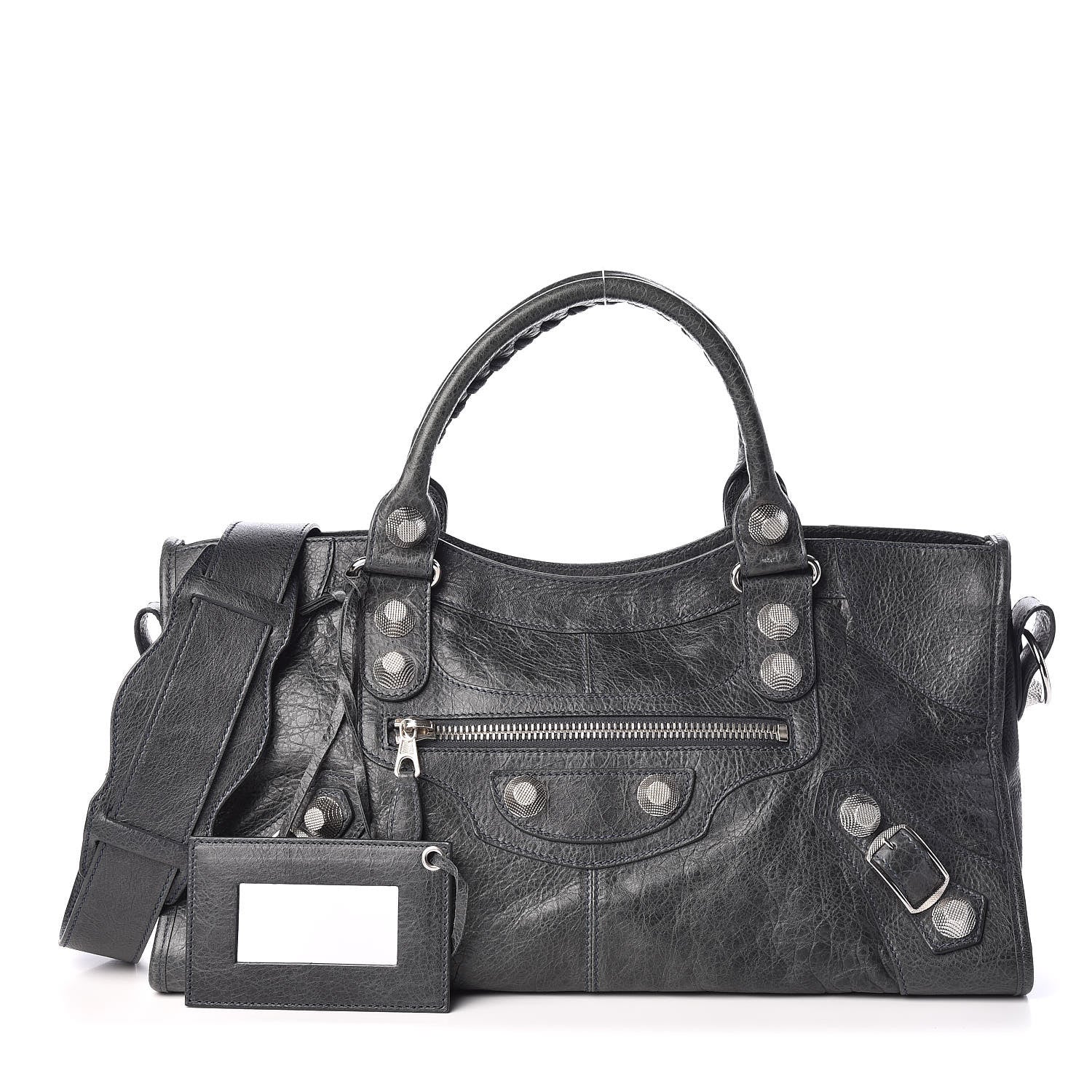 Balenciaga Agneau Giant 21 Silver Hardware Part Time Anthracite 1 of 9