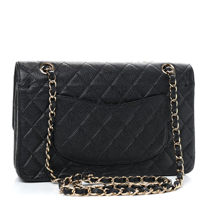 Chanel Caviar Quilted Medium Double Flap Black 3 of 9