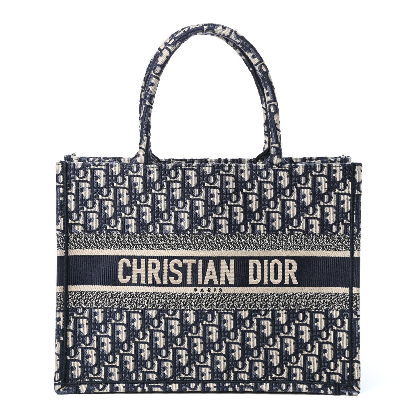 Oblique Medium Book Tote Blue Multicolor
