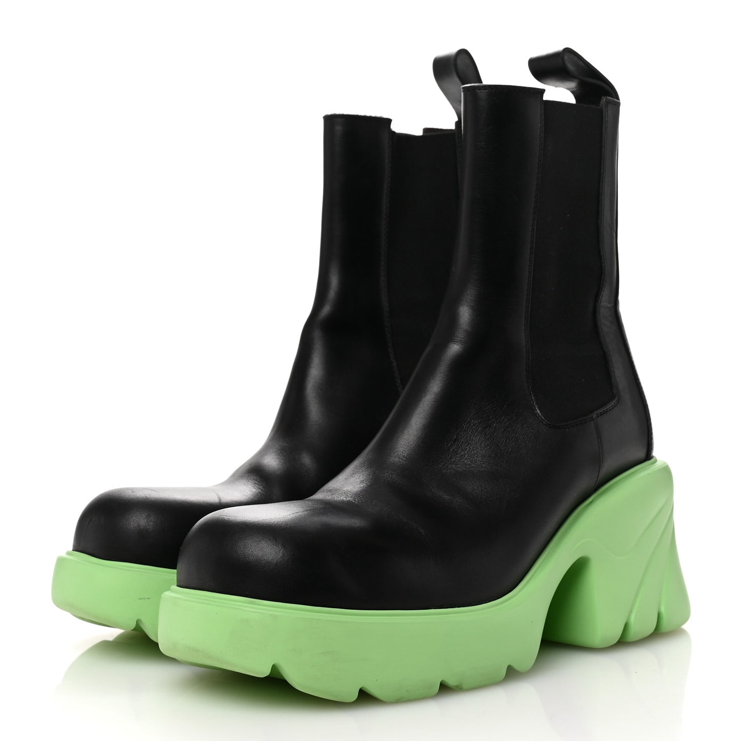 Calfskin The Flash Chelsea Boots 39 Pistachio