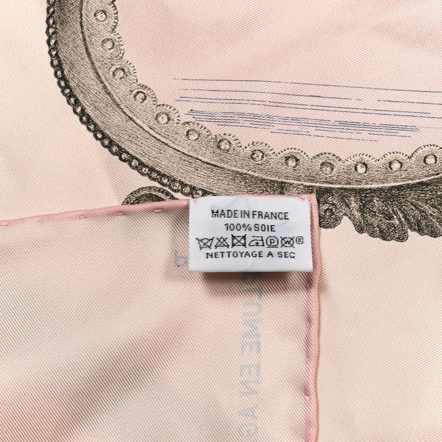 Hermes Silk Nous Sommes Inseparables Scarf 90 Rose Thé Rouge H