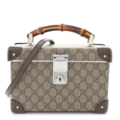 Gucci GG Supreme Monogram Globe-Trotter Beauty Case Brown 1 of 12