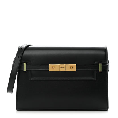 Saint Laurent Smooth Calfskin Small Manhattan Shoulder Bag Black 1 of 9