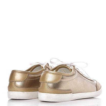 Gucci Imprime Monogram Mens Barcelona Sneakers 39.5 Champagne 4 of 10