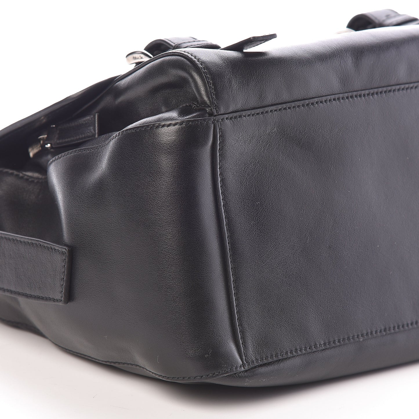 Soft Calf Messenger Bag Black