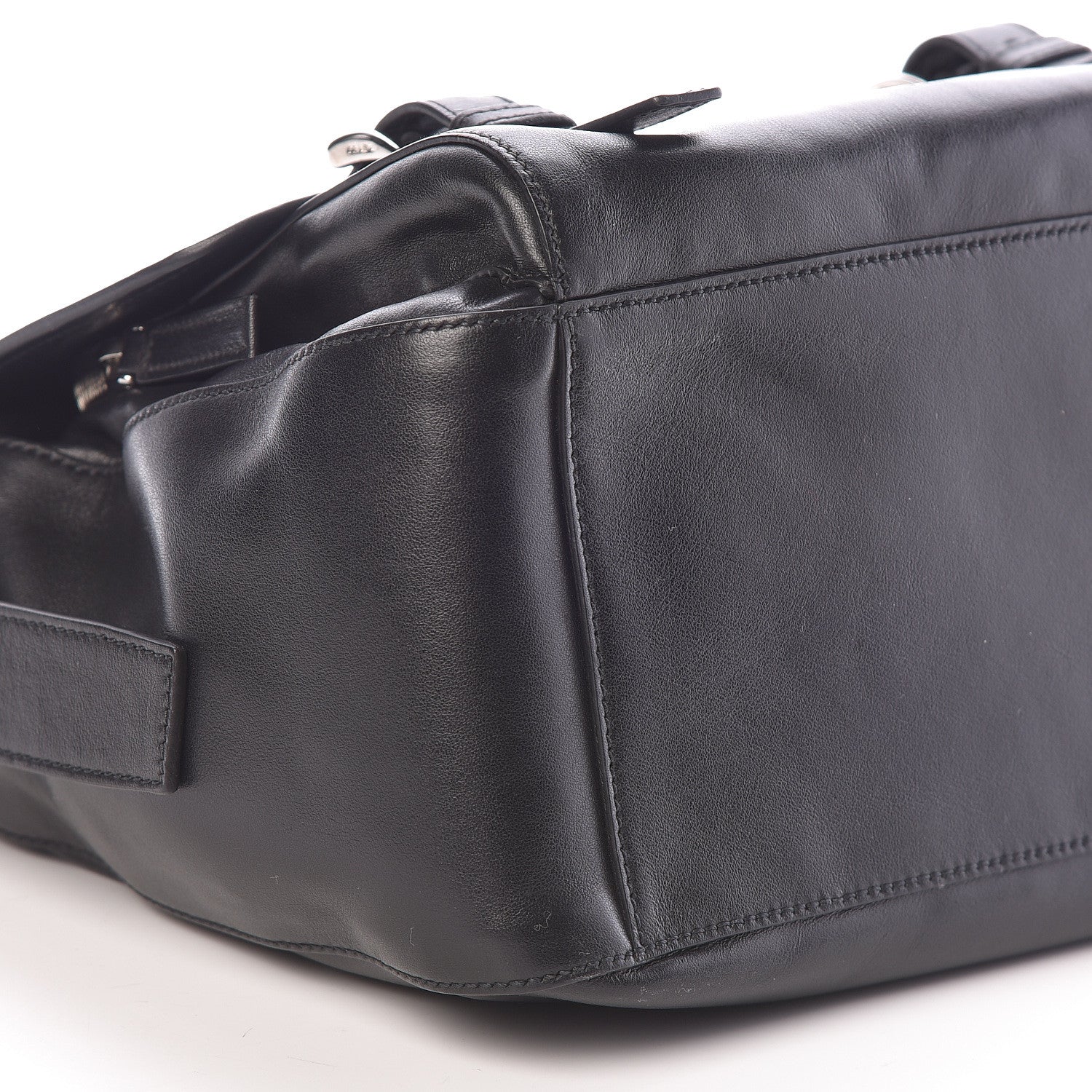 Prada Soft Calf Messenger Bag Black 8 of 9