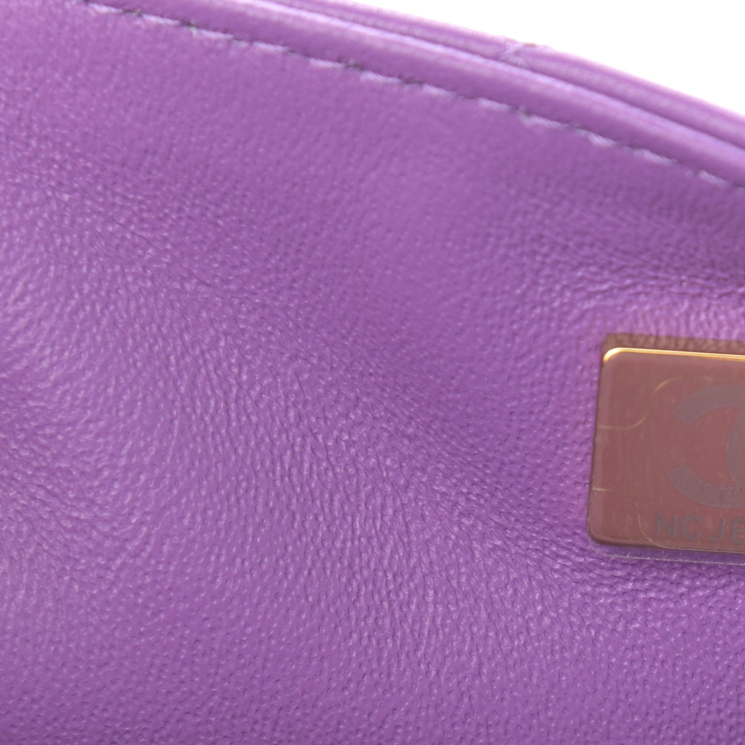 Chanel Lambskin Quilted Mini Rectangular Flap Purple 7 of 10
