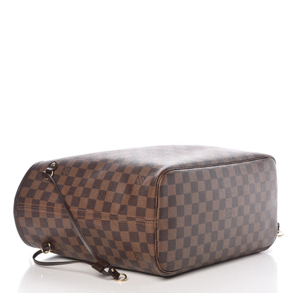 Louis Vuitton Damier Ebene Neo Neverfull MM Rose Ballerine 5 of 10