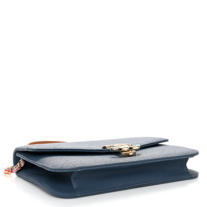 Chanel Grained Calfskin Quilted Cuba Flap Blue 4 of 11