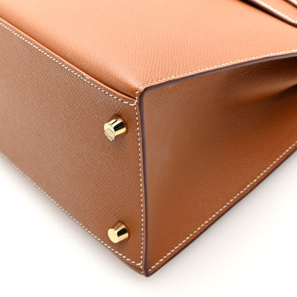 Hermes Epsom Kelly Sellier 28 Gold 10 of 11