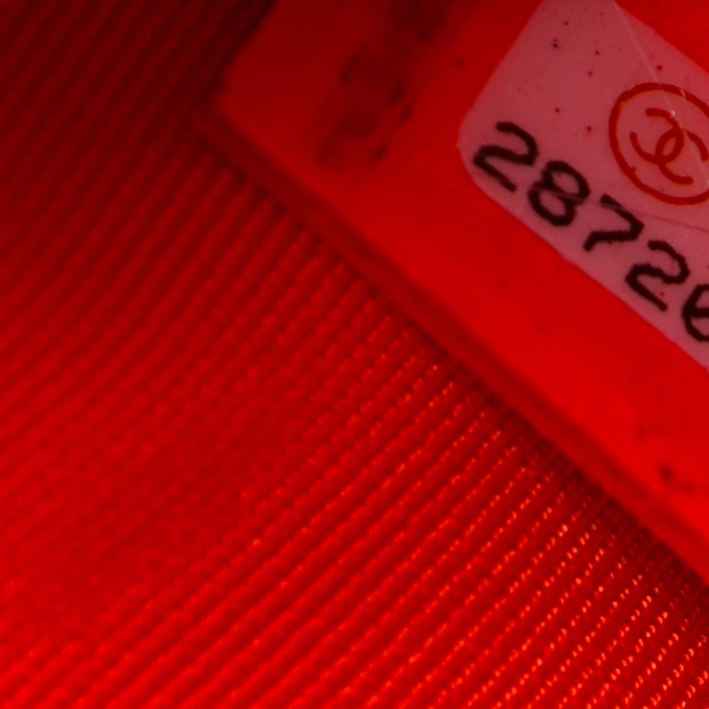 Goatskin Quilted Large Reissue Cosmetic Case Orange