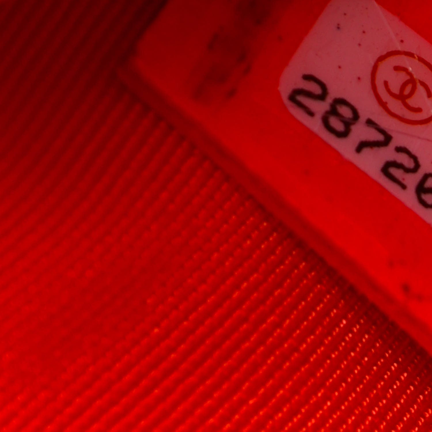 Chanel Goatskin Quilted Large Reissue Cosmetic Case Orange 7 of 7