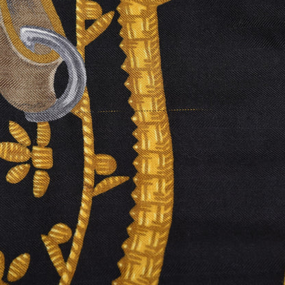 Hermes Cashmere Silk Etriers Shawl 140 9 of 11