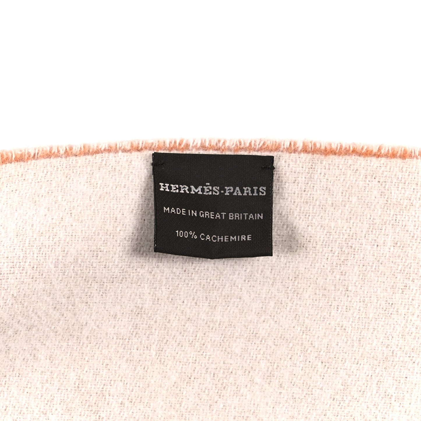 Cashmere Casaque Grand Mors Muffler Cuir Ivoire