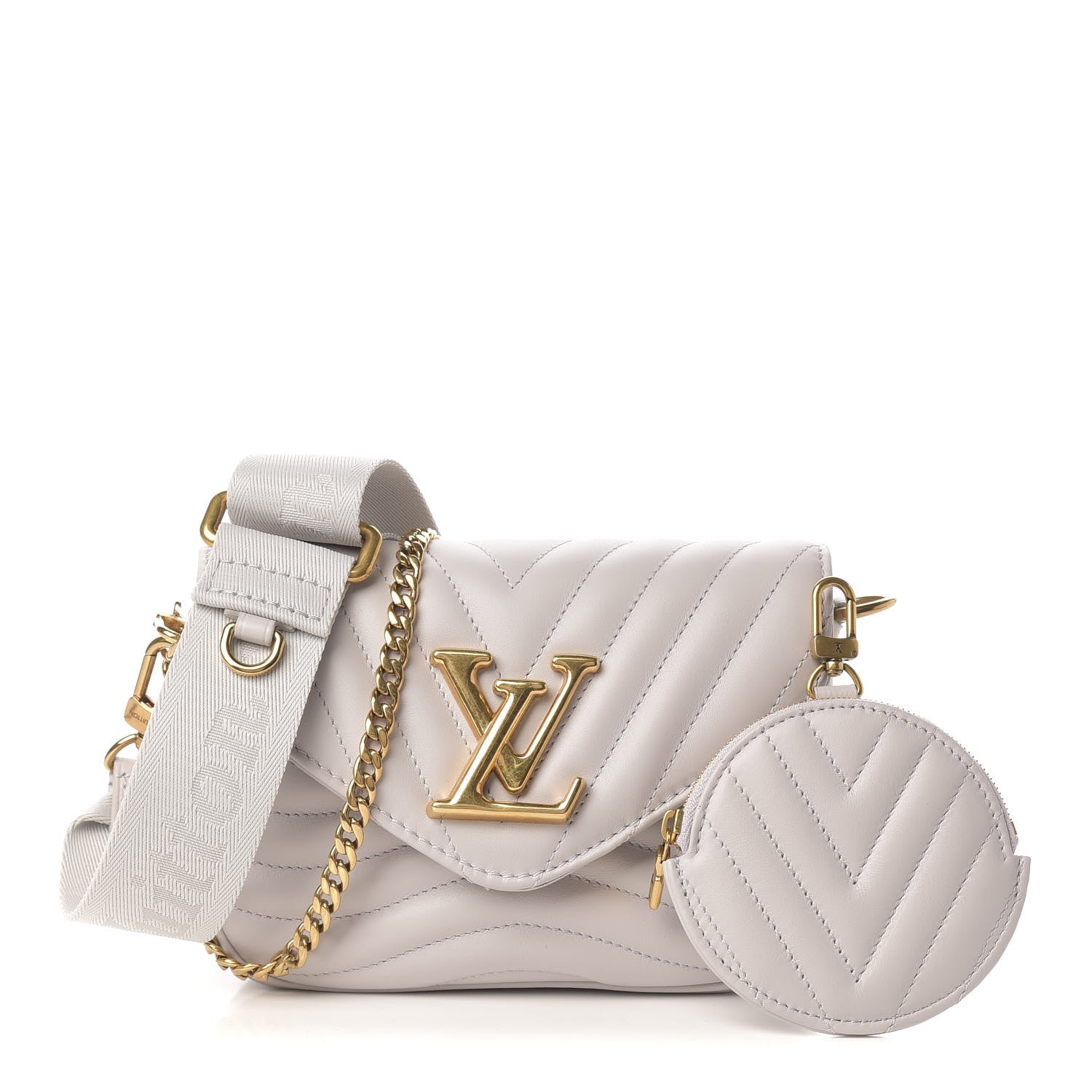 Louis Vuitton Calfskin New Wave Multi Pochette Brume 1 of 8