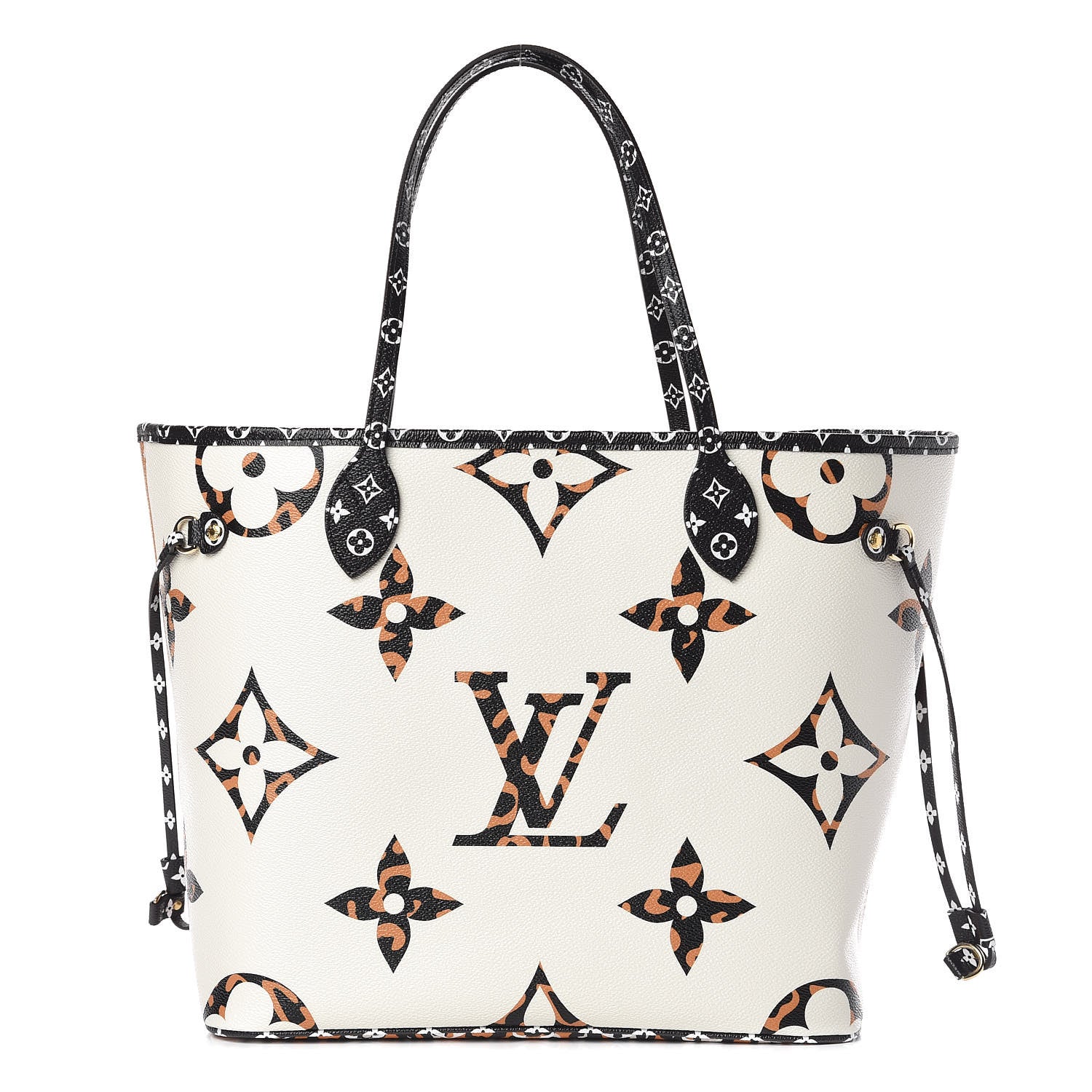 Louis Vuitton Monogram Giant Jungle Neverfull MM Ivory 1 of 10