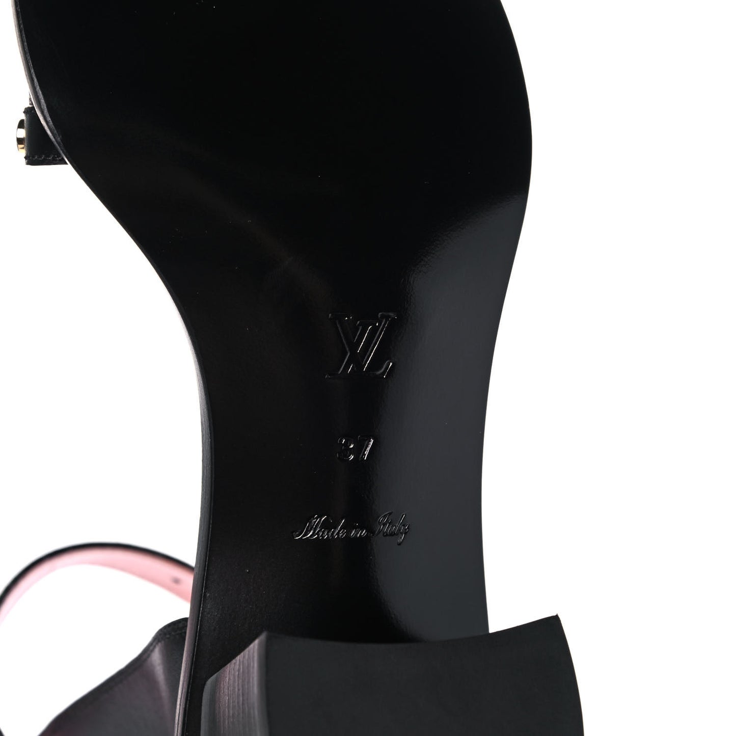 Calfskin Monogram Passenger Sandals 39 Black