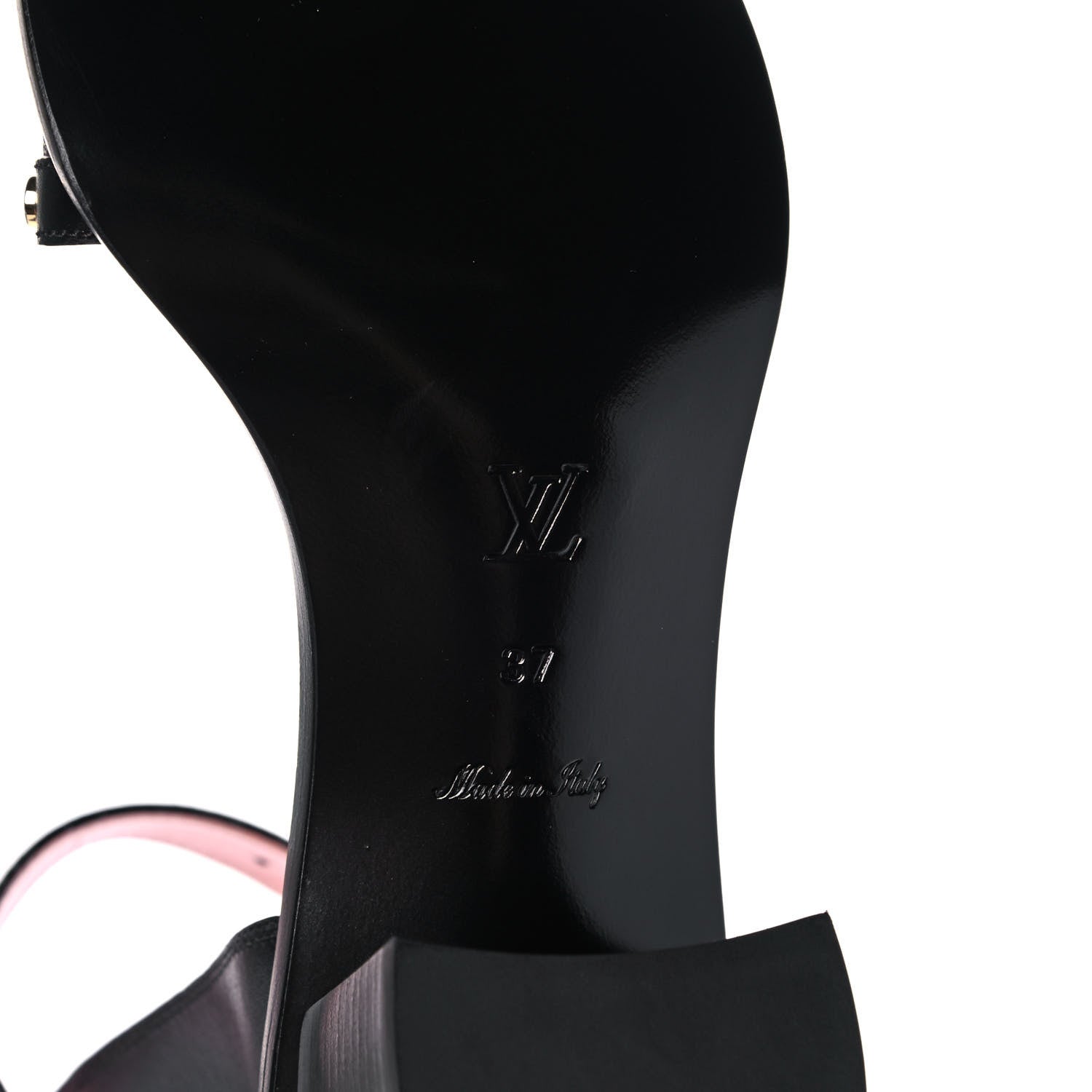 Louis Vuitton Calfskin Monogram Passenger Sandals 39 Black 6 of 7