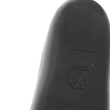 Louis Vuitton Monogram Sunbath Flat Mule Sandals 38 Black 8 of 16