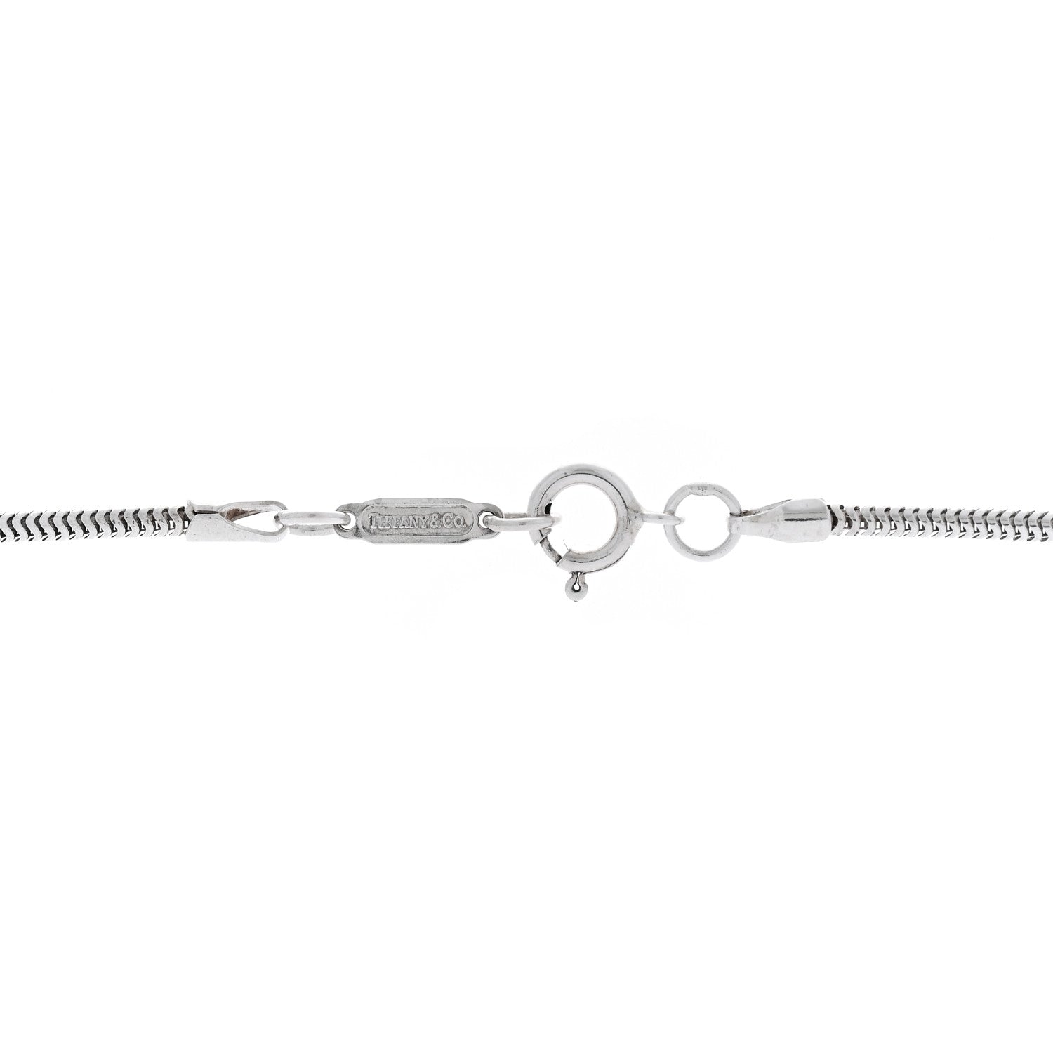 Tiffany Sterling Silver 1837 Bar Pendant Necklace 4 of 4