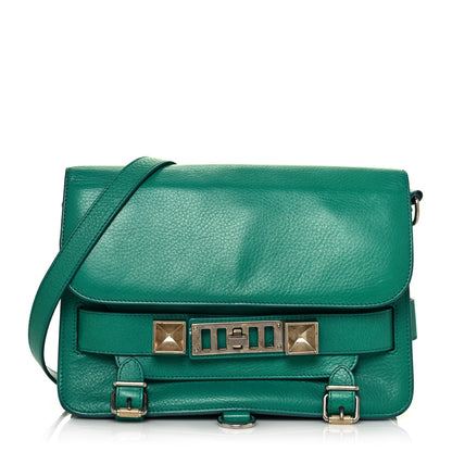 Proenza Schouler Calfskin Mini PS11 Classic Shoulder Bag Emerald 1 of 12
