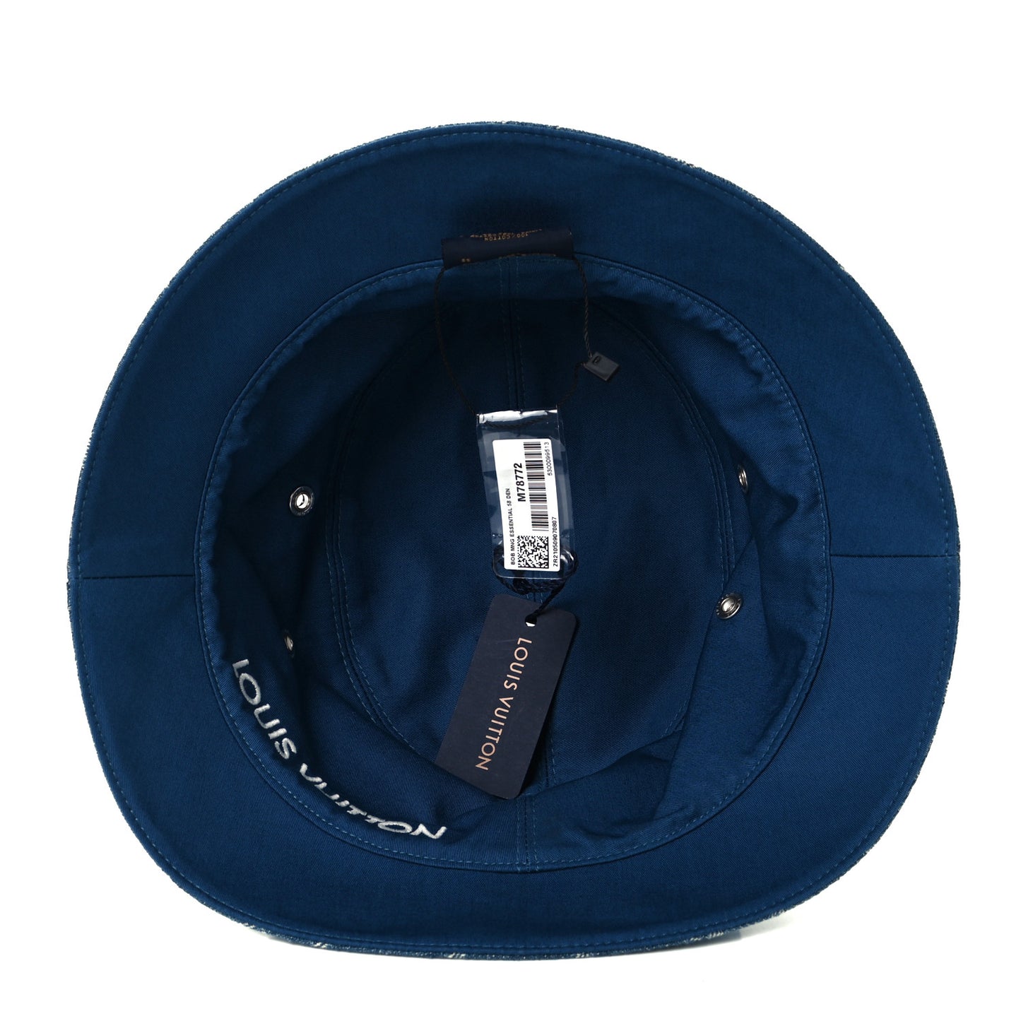 Monogram Denim Transformable Bob Bucket Hat 58 Blue