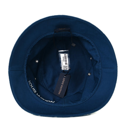 Louis Vuitton Monogram Denim Transformable Bob Bucket Hat 58 Blue 7 of 11