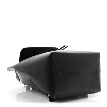Mansur Gavriel Vegetable Tanned Calfskin Backpack Black Flamma 4 of 10