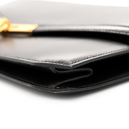 Hermes Box Kelly Cadena Lock Shoulder Bag Black 9 of 14