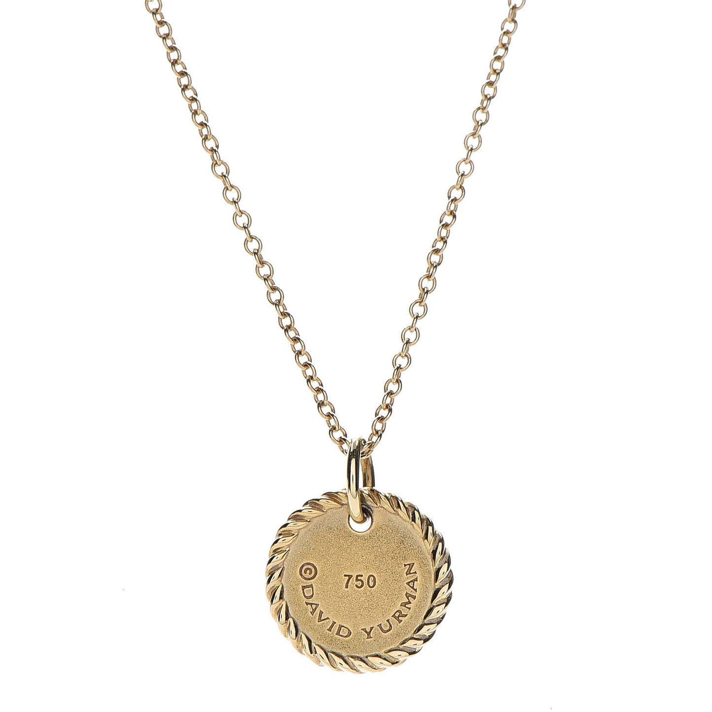 18K Yellow Gold Diamond Initial B Charm Necklace