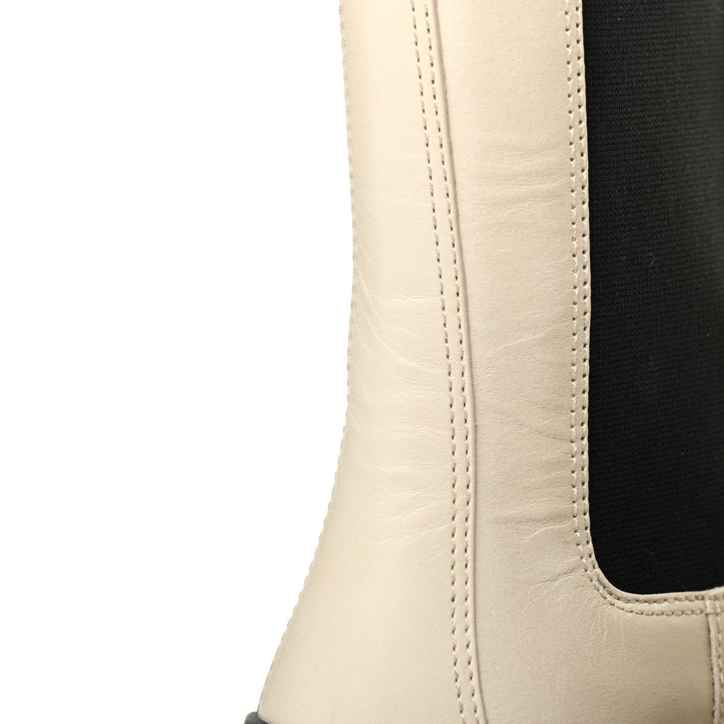 Calfskin The Tire Chelsea Boots 37.5 Wax Black Transparent