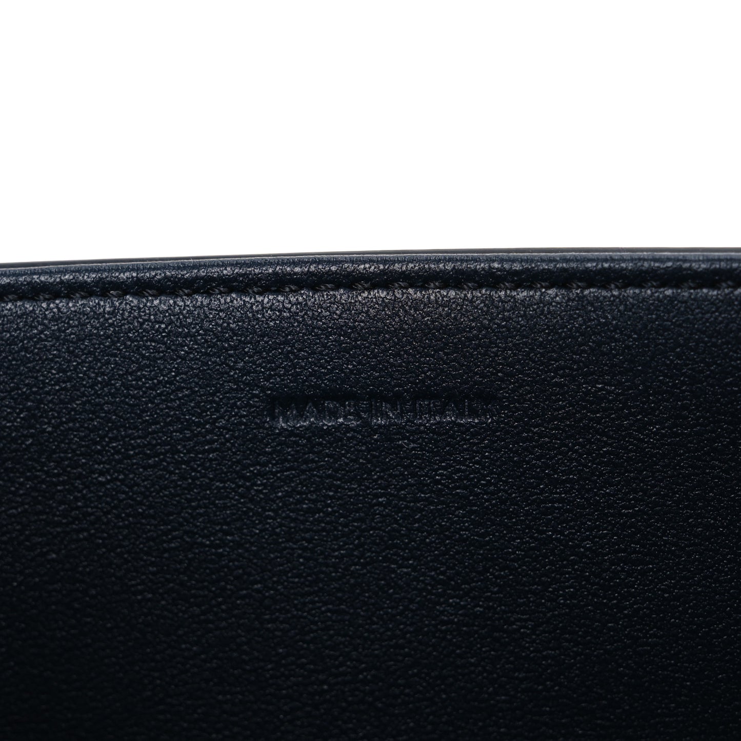 Shiny Calfskin Medium Triomphe Navy Blue