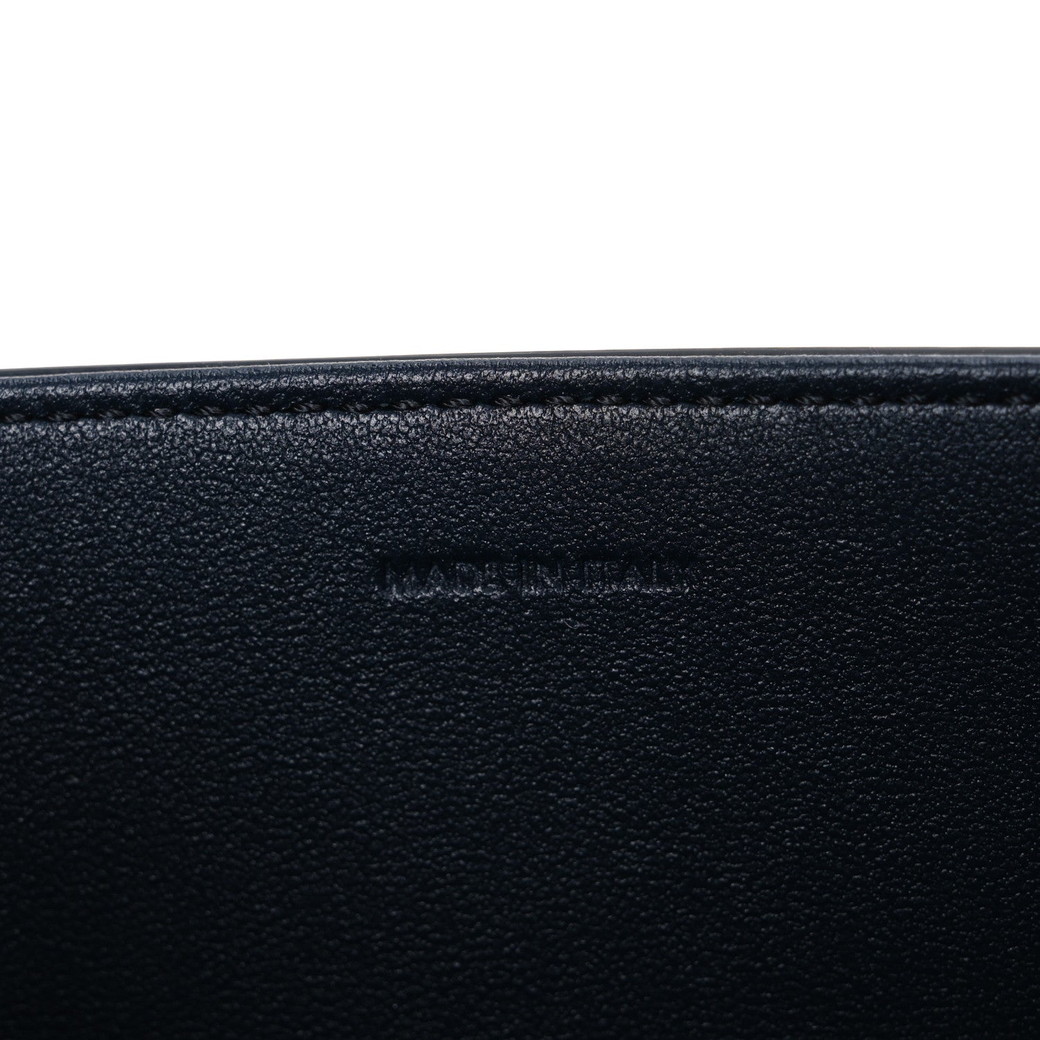 Celine Shiny Calfskin Medium Triomphe Navy Blue 7 of 13
