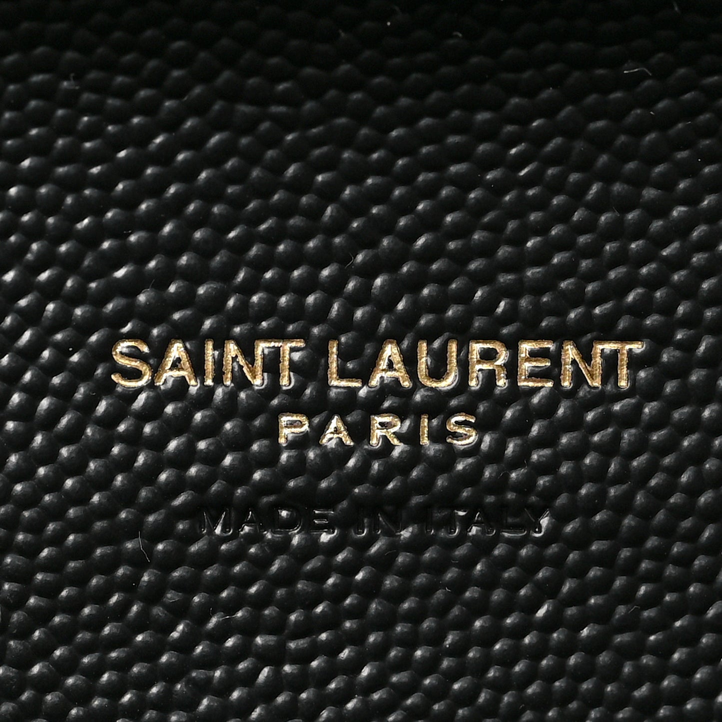 Grain De Poudre Matelasse Chevron Monogram Envelope Clutch Black