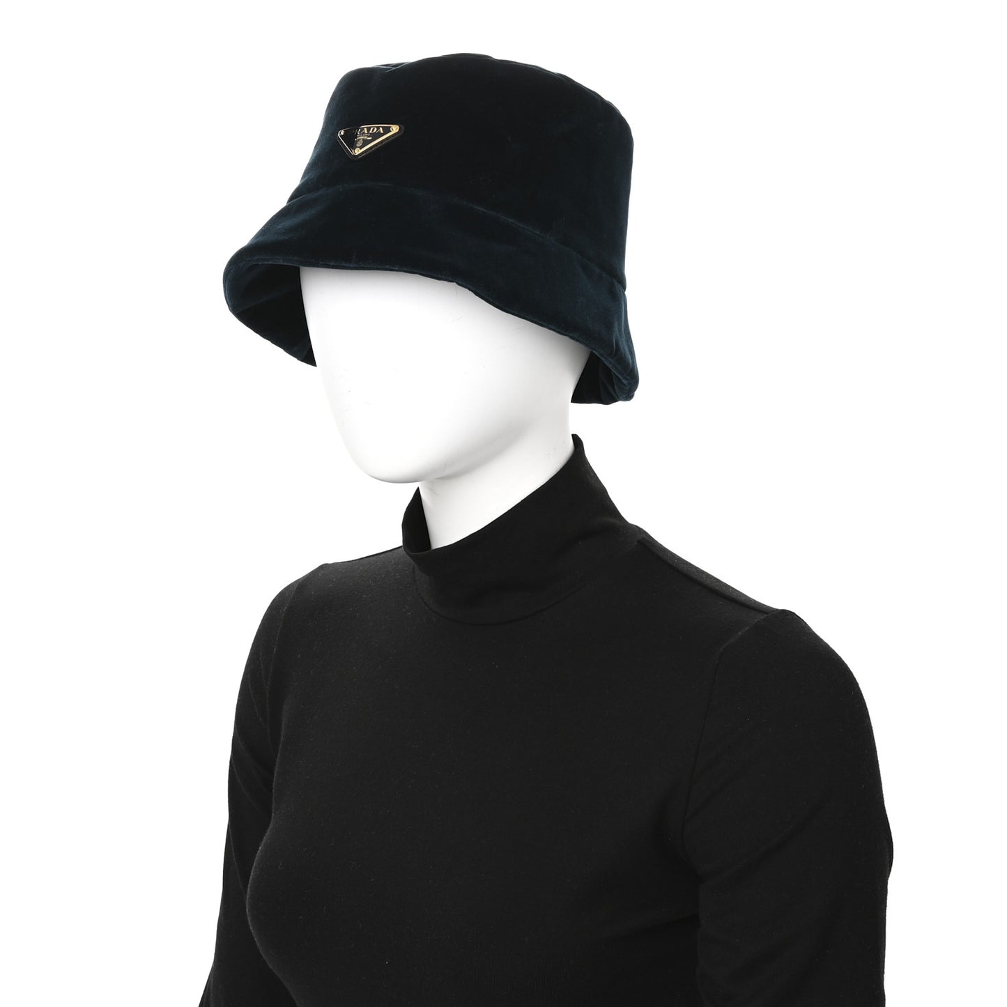 Velvet Triangle Womens Bucket Hat L Petrolio