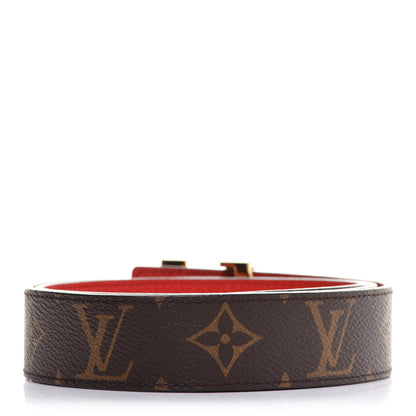 Louis Vuitton Monogram 30mm LV Initiales Reversible Belt 80 32 Coquelicot 2 of 7