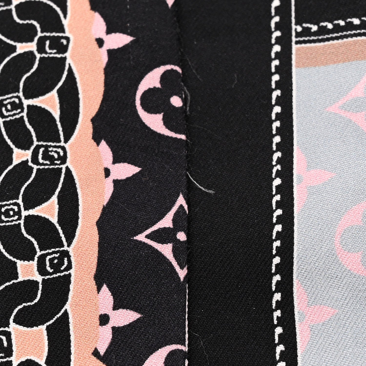 Louis Vuitton Silk Monogram Rising Confidential BB Bandeau Black Rose 4 of 5