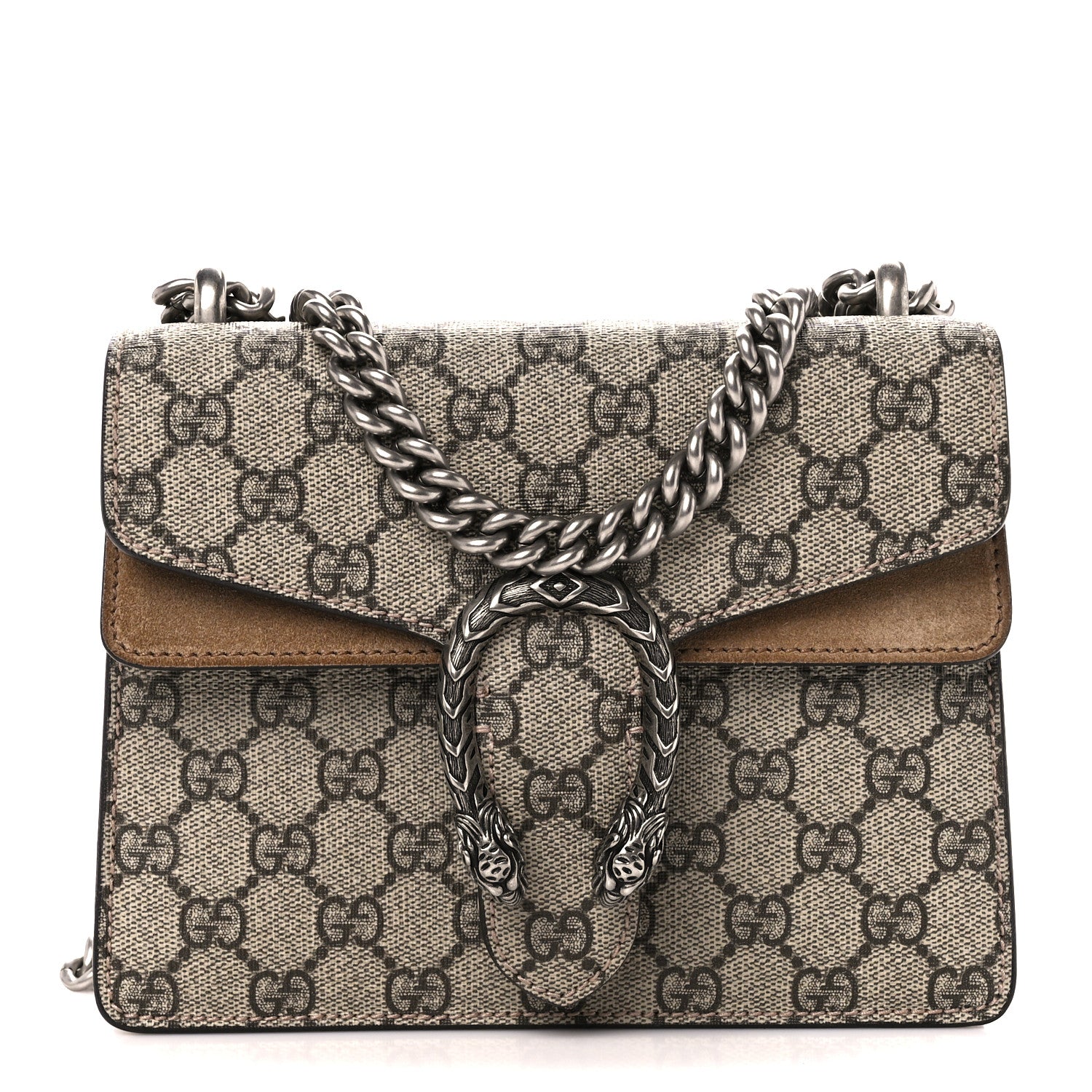 Gucci GG Supreme Monogram Mini Dionysus Shoulder Bag Taupe 1 of 11