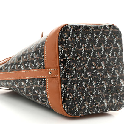 Goyard Goyardine Petit Flot Bucket Bag PM Black Gold 9 of 12