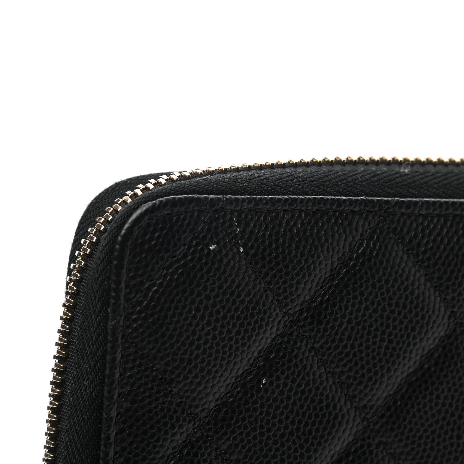 Chanel Caviar Quilted Zip Around Notebook Agenda Cover Black 8 of 8