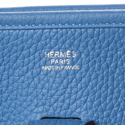 Hermes Taurillon Clemence Amazone Evelyne III PM Mykonos White 6 of 10
