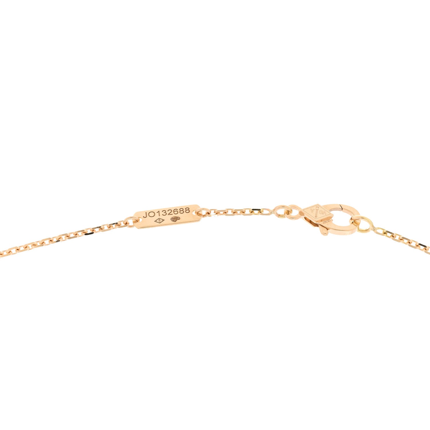 Van Cleef & Arpels 18K Yellow Gold Black Onyx Vintage Alhambra Pendant Necklace 5 of 6