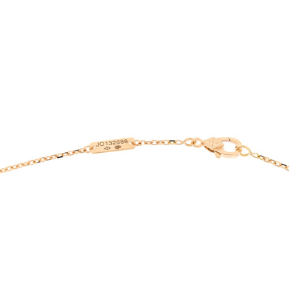 Van Cleef & Arpels 18K Yellow Gold Black Onyx Vintage Alhambra Pendant Necklace 5 of 6