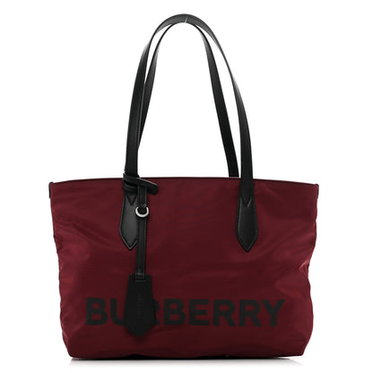 Burberry Nylon Logo Small Ardwell Tote Dark Red 1 of 9