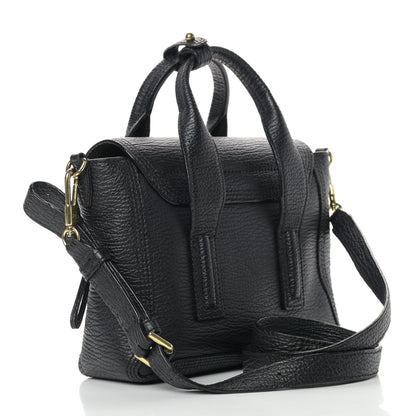 3.1 Phillip Lim Textured Calfskin Mini Pashli Satchel Black 3 of 10