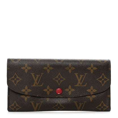 Louis Vuitton Monogram Emilie Wallet Rouge 1 of 11